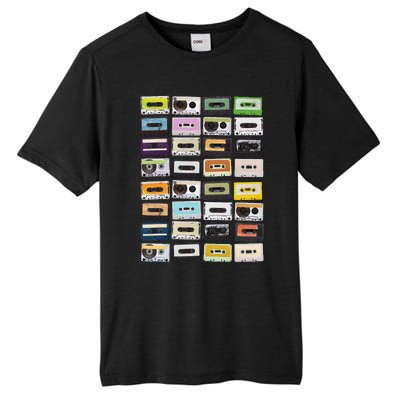 Cassette Tapes Mixtapes 1980s Radio Music Graphic Print Tall Fusion ChromaSoft Performance T-Shirt