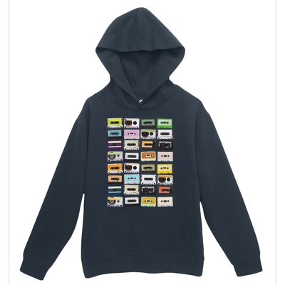 Cassette Tapes Mixtapes 1980s Radio Music Graphic Print Urban Pullover Hoodie