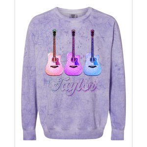 Cute Taylor Music Fan Lover Colorblast Crewneck Sweatshirt