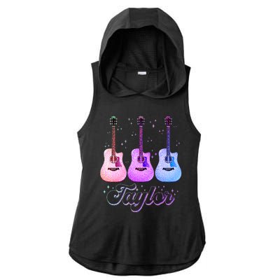 Cute Taylor Music Fan Lover Ladies PosiCharge Tri-Blend Wicking Draft Hoodie Tank