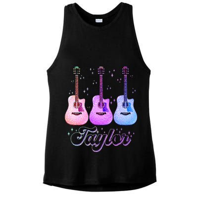 Cute Taylor Music Fan Lover Ladies PosiCharge Tri-Blend Wicking Tank