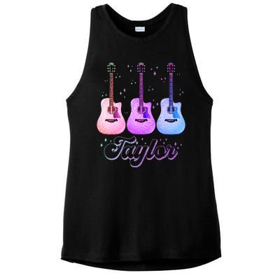 Cute Taylor Music Fan Lover Ladies PosiCharge Tri-Blend Wicking Tank