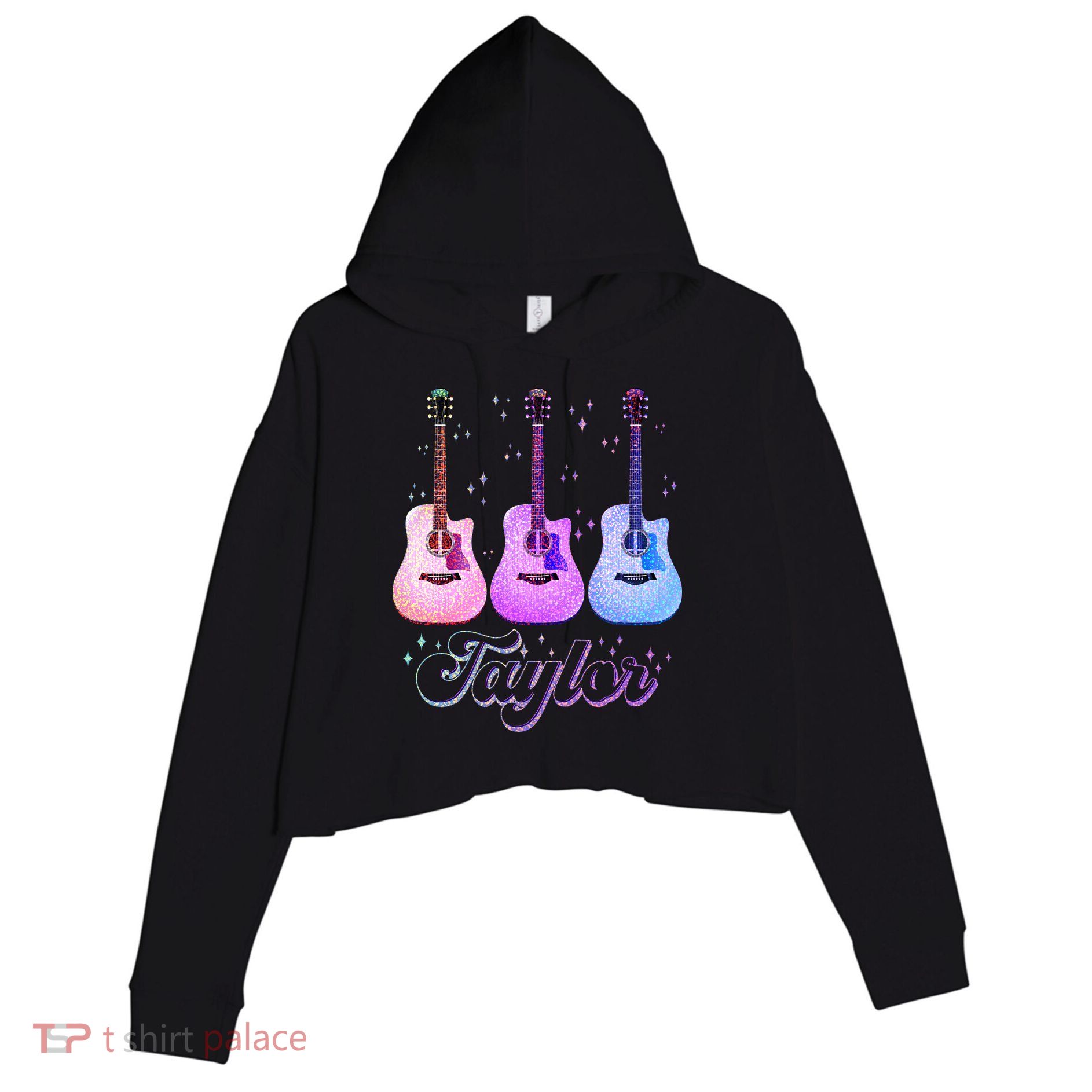 Cute Taylor Music Fan Lover Crop Fleece Hoodie