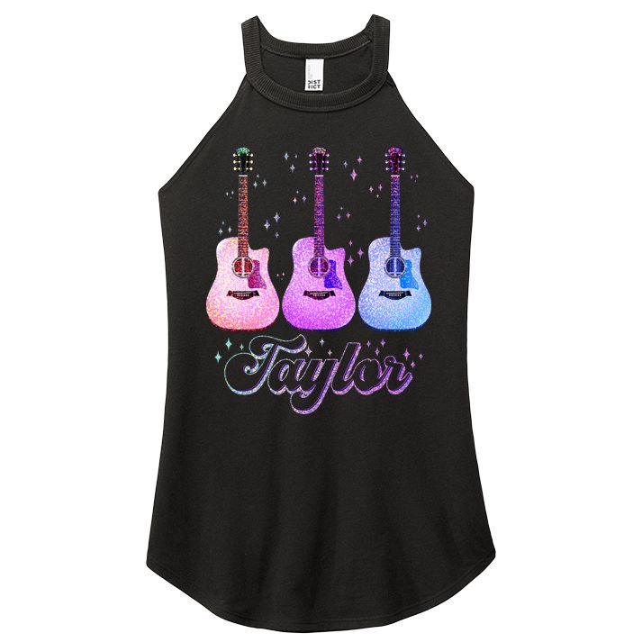 Cute Taylor Music Fan Lover Women's Perfect Tri Rocker Tank