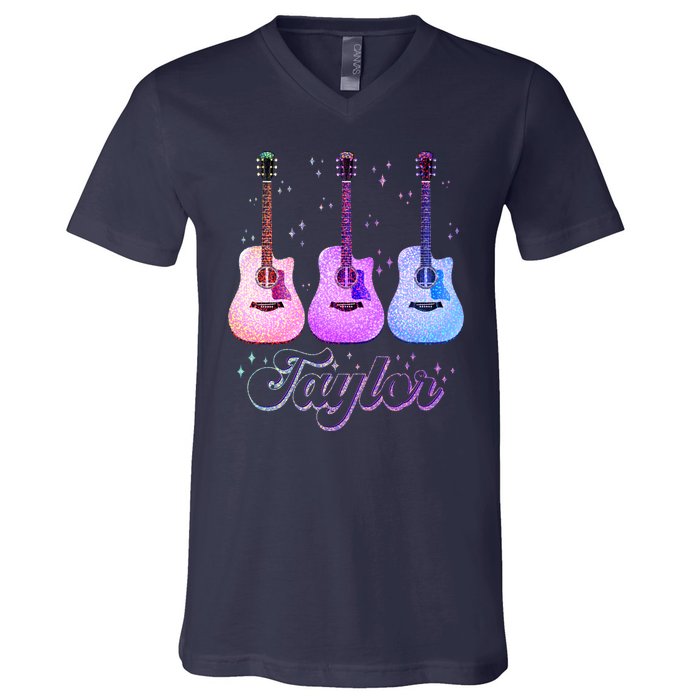 Cute Taylor Music Fan Lover V-Neck T-Shirt