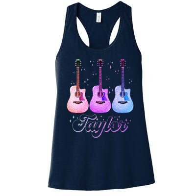 Cute Taylor Music Fan Lover Women's Racerback Tank