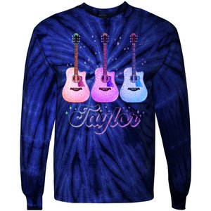 Cute Taylor Music Fan Lover Tie-Dye Long Sleeve Shirt