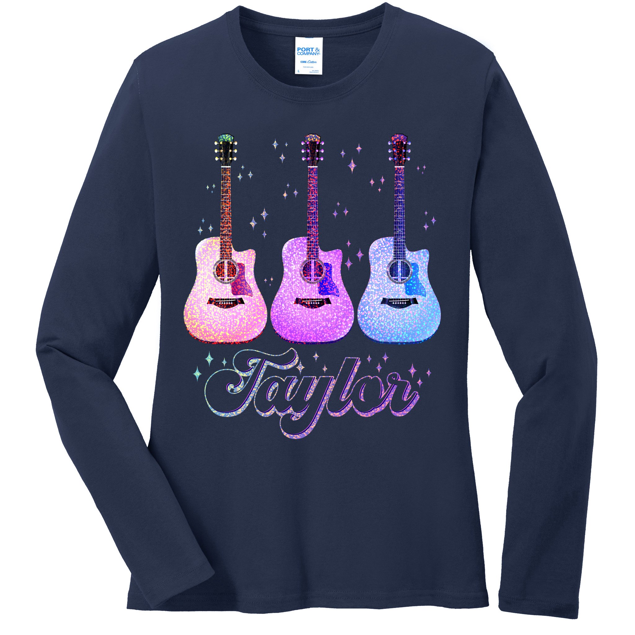 Cute Taylor Music Fan Lover Ladies Long Sleeve Shirt