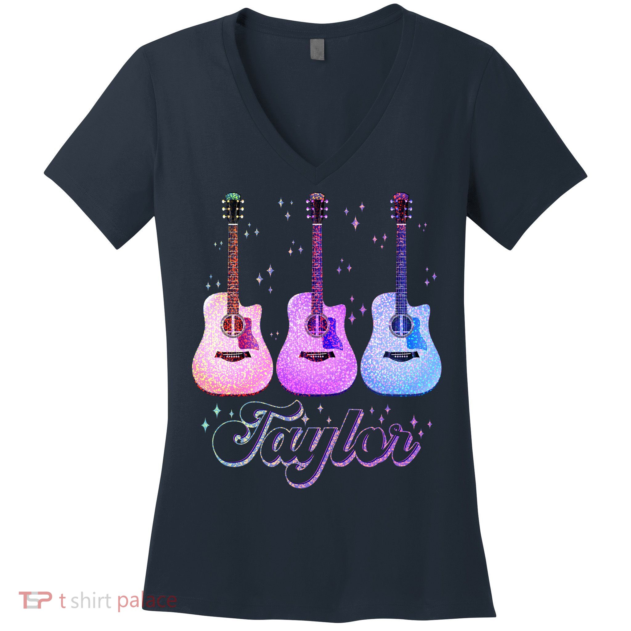 Cute Taylor Music Fan Lover Women's V-Neck T-Shirt