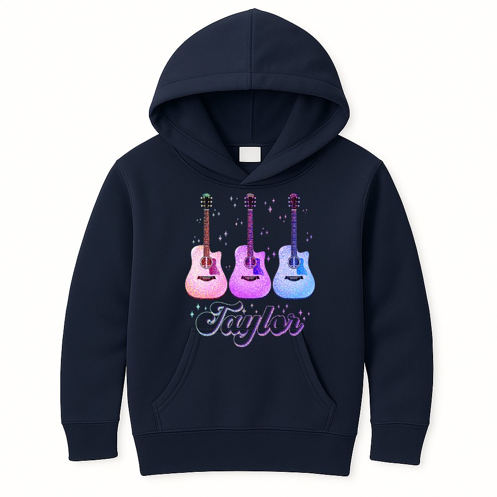 Cute Taylor Music Fan Lover Kids Hoodie
