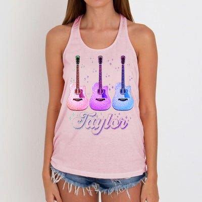 Cute Taylor Music Fan Lover Women's Knotted Racerback Tank