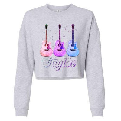 Cute Taylor Music Fan Lover Cropped Pullover Crew