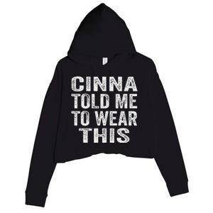 Cinna Told Me To Wear This Crop Fleece Hoodie