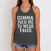 Cinna Told Me To Wear This Women's Knotted Racerback Tank