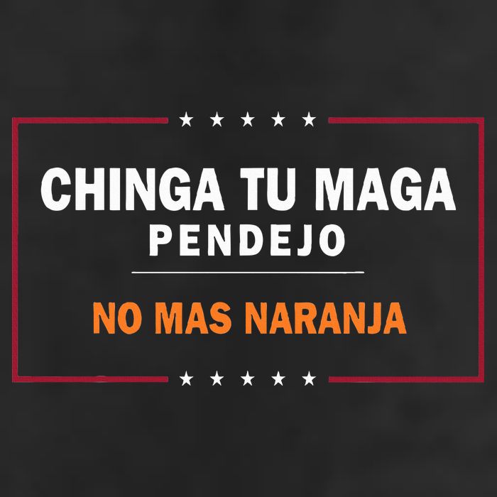 Chinga Tu Maga Pendejo No Mas Naranja Golf Towel