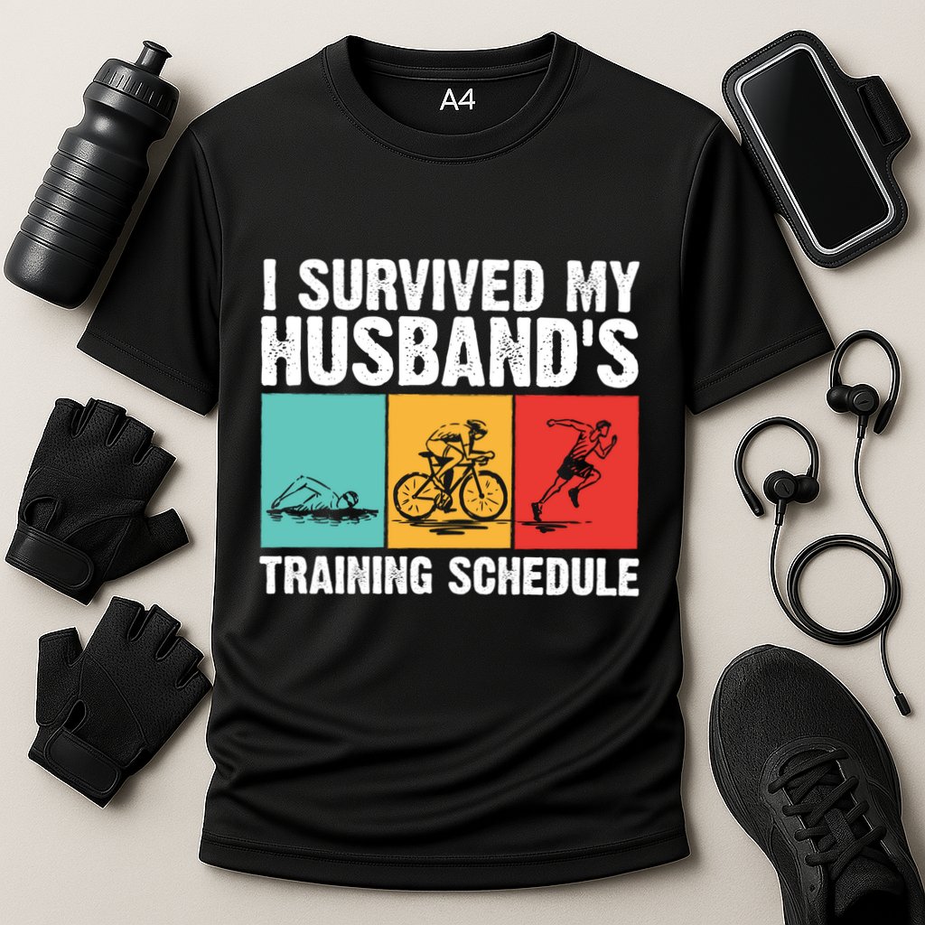 Cool Triathlon Mom Swimming Running Swim Bike Run Gift Cooling Performance Crew T-Shirt