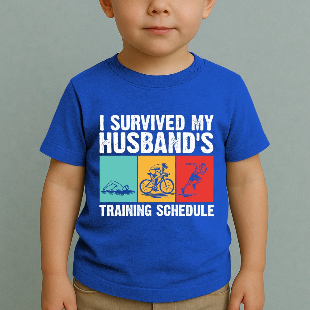 Cool Triathlon Mom Swimming Running Swim Bike Run Gift Toddler T-Shirt