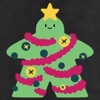 Christmas Tree Meeple Adult Drive Performance Visor