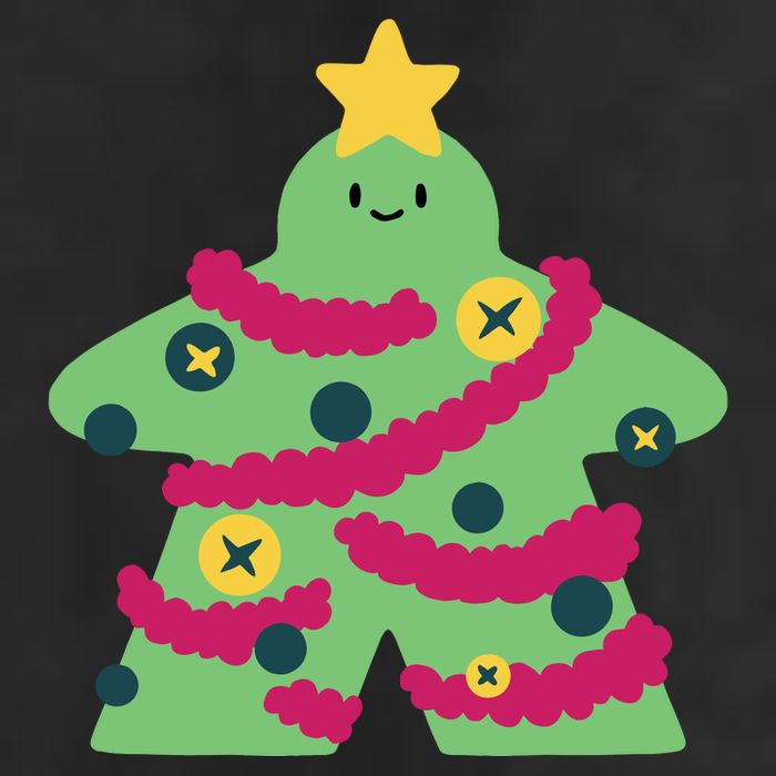 Christmas Tree Meeple Adult Drive Performance Visor