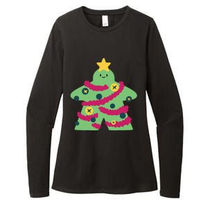 Christmas Tree Meeple Womens CVC Long Sleeve Shirt