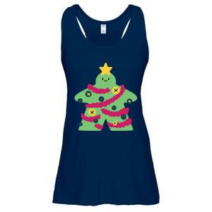 Christmas Tree Meeple Ladies Essential Flowy Tank