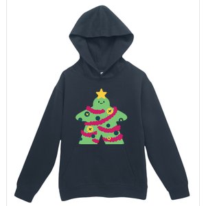 Christmas Tree Meeple Urban Pullover Hoodie