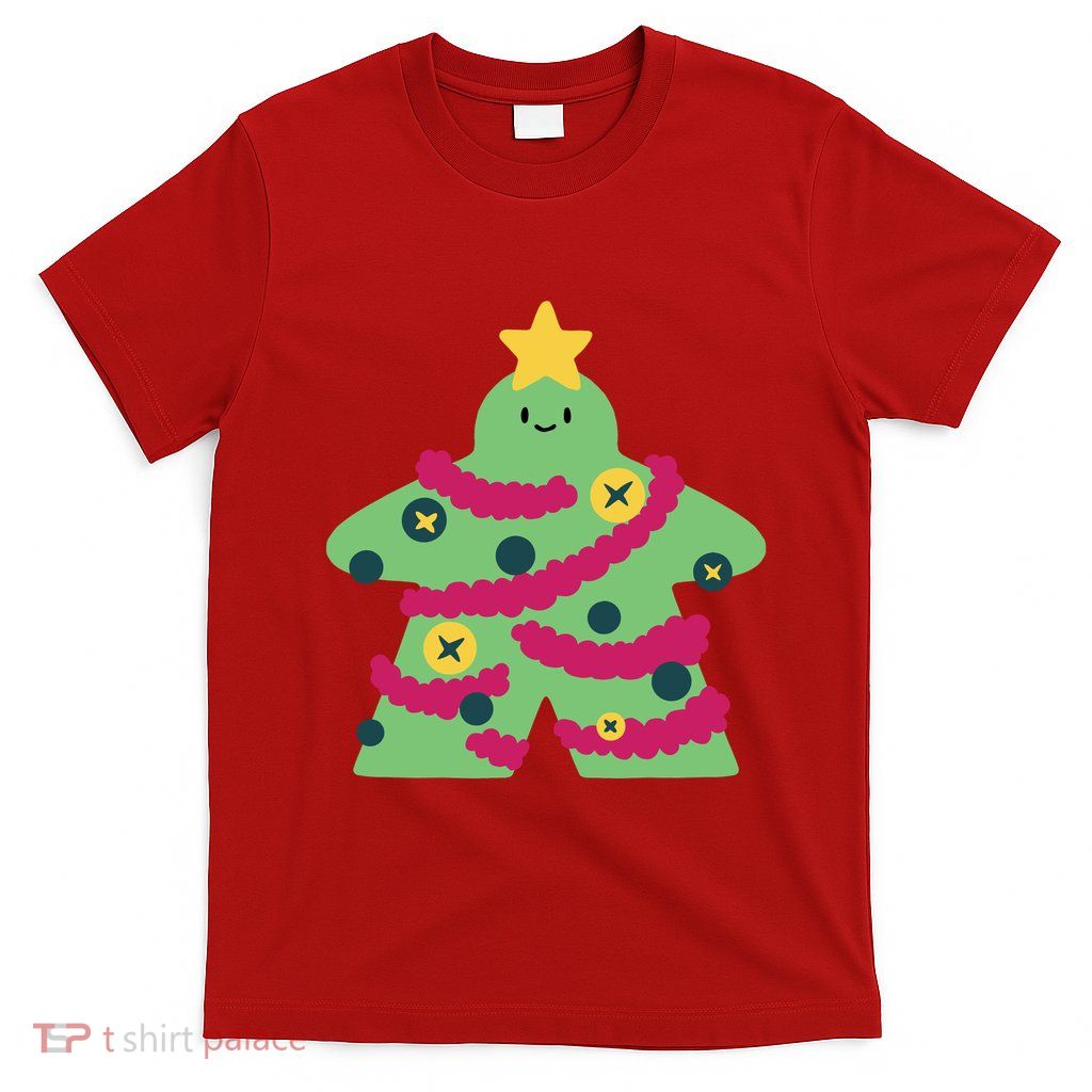 Christmas Tree Meeple T-Shirt