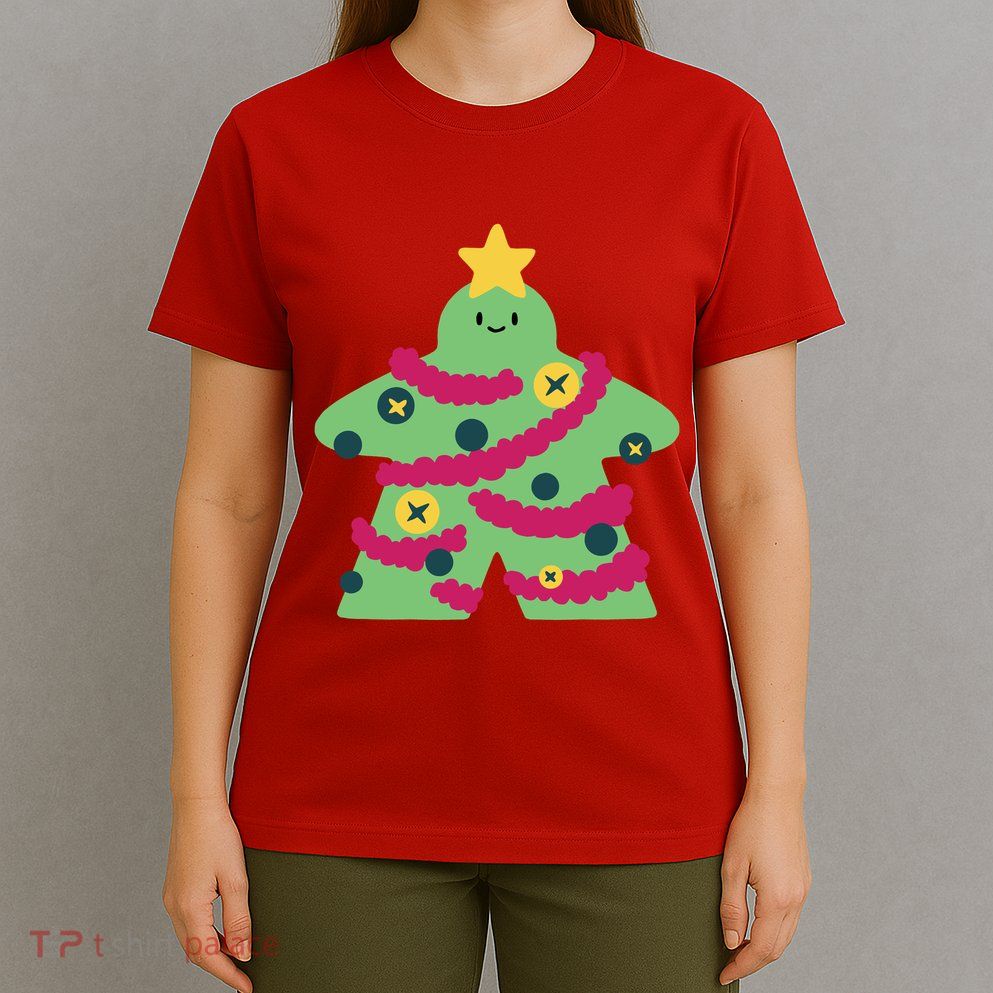 Christmas Tree Meeple T-Shirt