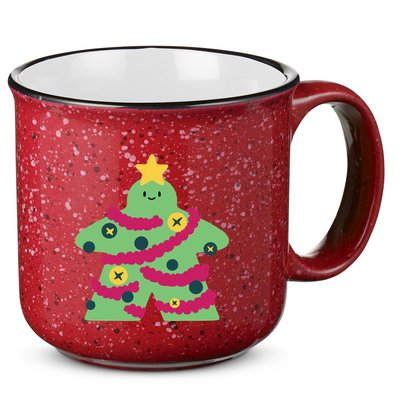 Christmas Tree Meeple 15oz Campfire Ceramic Mug