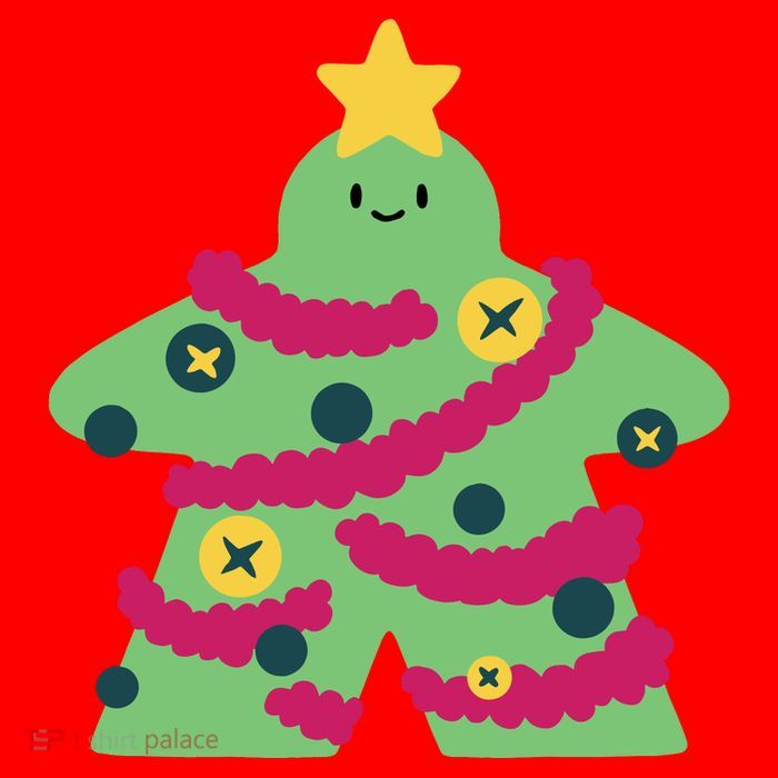 Christmas Tree Meeple Premium T-Shirt