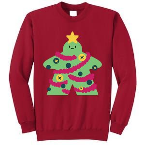 Christmas Tree Meeple Tall Sweatshirt