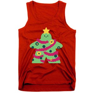 Christmas Tree Meeple Tank Top