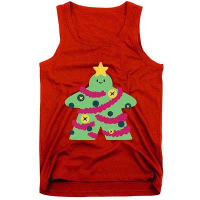 Christmas Tree Meeple Tank Top
