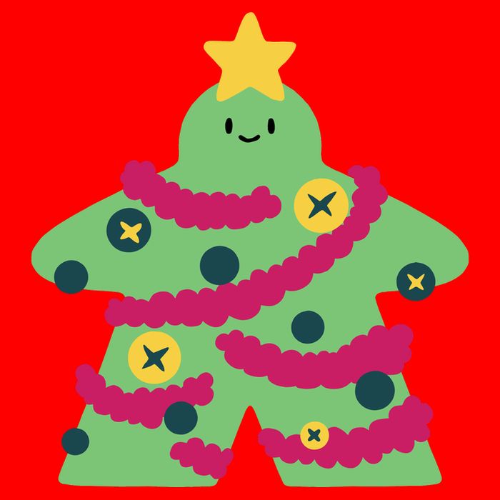 Christmas Tree Meeple Visor