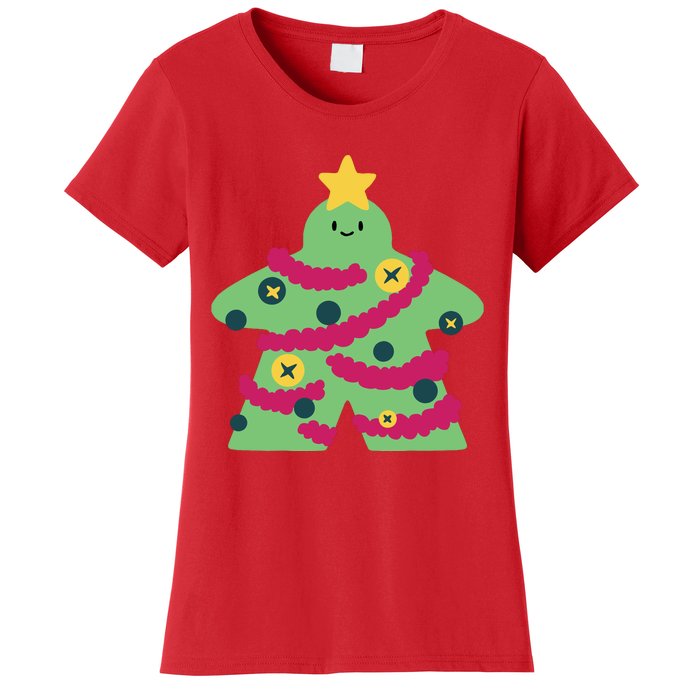 Christmas Tree Meeple Women's T-Shirt