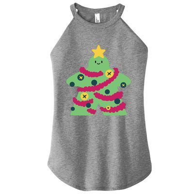 Christmas Tree Meeple Women’s Perfect Tri Rocker Tank