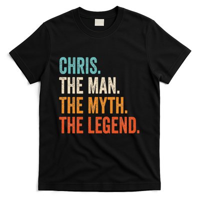 Chris The Man The Myth The Legend First Name Chris T-Shirt