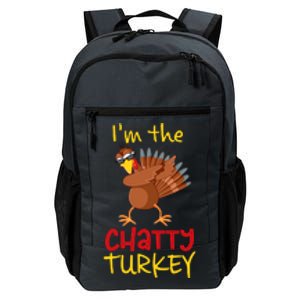 Chatty Turkey Matching Family Group Thanksgiving Party Daily Commute Backpack