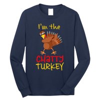 Chatty Turkey Matching Family Group Thanksgiving Party Long Sleeve Shirt