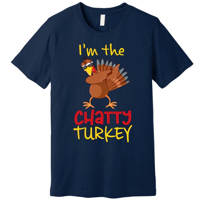 Chatty Turkey Matching Family Group Thanksgiving Party Premium T-Shirt