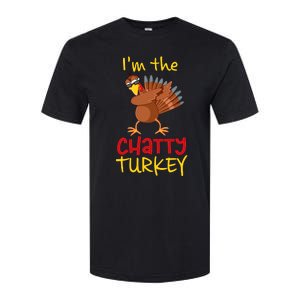 Chatty Turkey Matching Family Group Thanksgiving Party Softstyle CVC T-Shirt