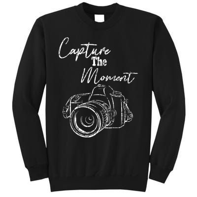 Capture The Moment Funny Photography Photographer Graphic Sweatshirt