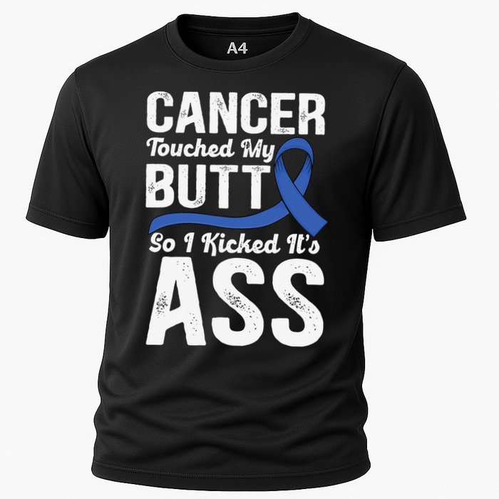 Cancer Touched My Butt so I Kicked it's Ass Colon Cancer Cooling Performance Crew T-Shirt