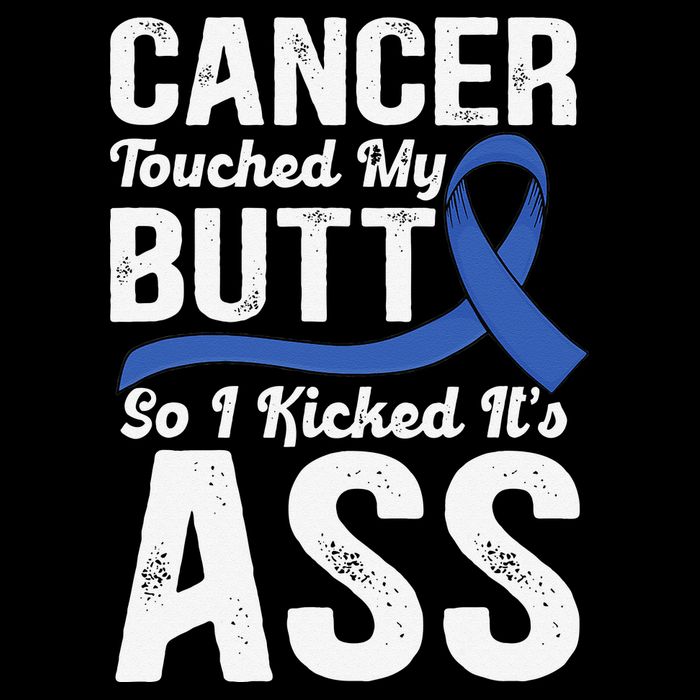 Cancer Touched My Butt so I Kicked it's Ass Colon Cancer Cooling Performance Crew T-Shirt