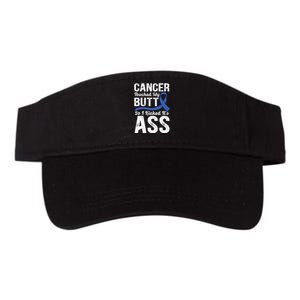 Cancer Touched My Butt so I Kicked it's Ass Colon Cancer Valucap Bio-Washed Visor