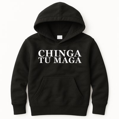 Chinga Tu Maga Anti Trump Mexican Spanish Latin Word Kids Hoodie