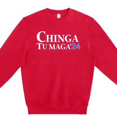 Chinga Tu Maga Premium Crewneck Sweatshirt