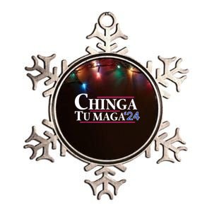 Chinga Tu Maga Metallic Star Ornament