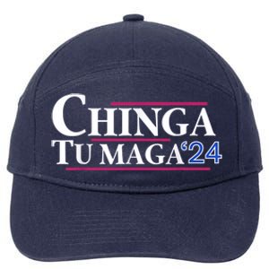 Chinga Tu Maga 7-Panel Snapback Hat