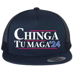 Chinga Tu Maga Flat Bill Trucker Hat